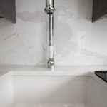 calacutta urban quartz white quartz with marble effect installed in barnet by rock and co