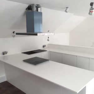 bianco puro urban quartz kitchen worktops