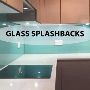 coloured glass splashbacks in a kitchen