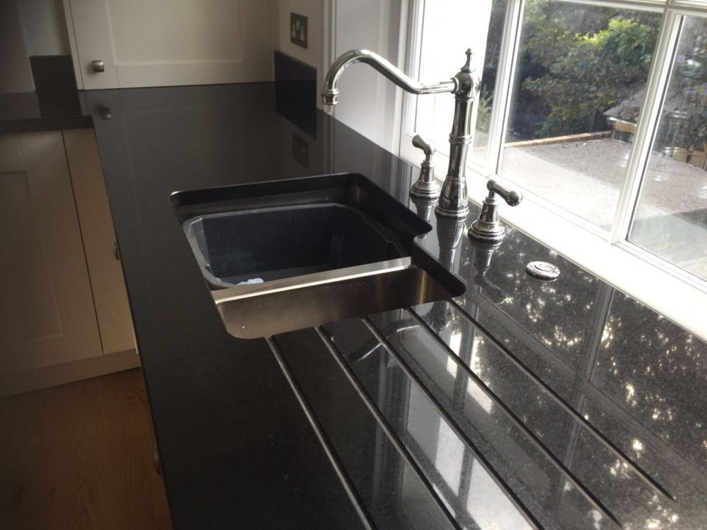 cosmico nero urban quartz kitchen worktops