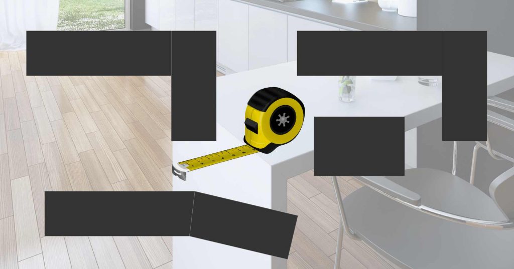 image showing measuring tape and worktop areas