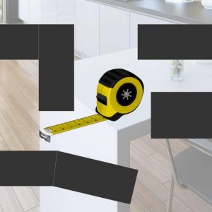 image showing measuring tape and worktop areas