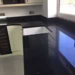 black worktop silestone