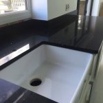 black quartz worktop belfast sink