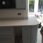 bianco carrina urban quartz installed