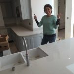 bianco carrina urban quartz installed