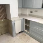 bianco carrina urban quartz fitted in a traditional style kitchen