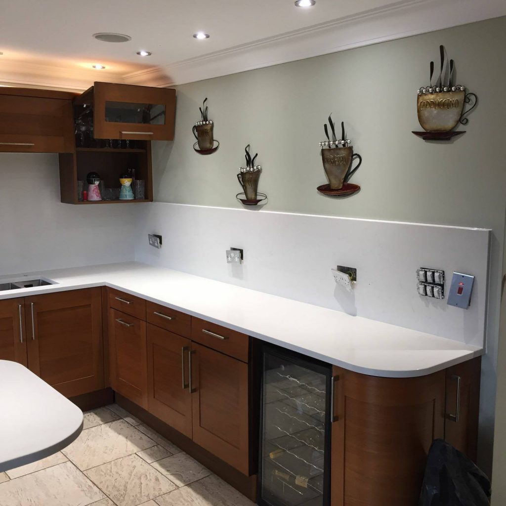 carrera urban quartz kitchen worktops installed