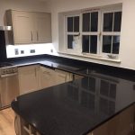 cosmico nero urban quartz fitted in a kitchen