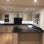 cosmico nero urban quartz fitted in a kitchen