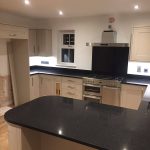 cosmico nero urban quartz fitted in a kitchen