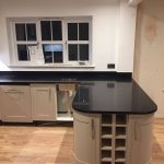 cosmico nero urban quartz fitted in a kitchen