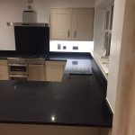 cosmico nero urban quartz fitted in a kitchen