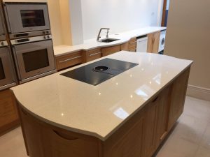 bianco minerale urban quartz worktops installed