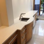 bianco minerale urban quartz worktops installed