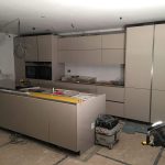 silestone lagoon being installed