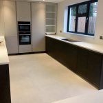 bianco marmo suprema quartz worktops installed in potters bar