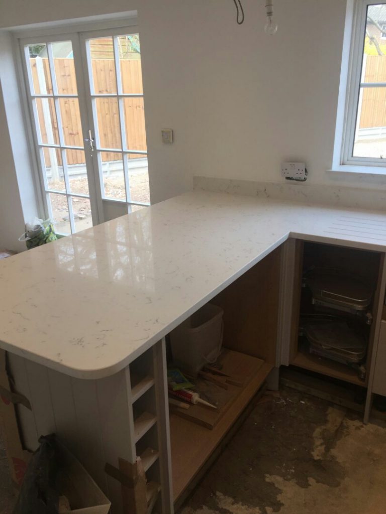 carrara quartz worktops urban quartz shaker