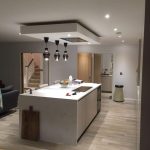 tray ceilings in kitchen
