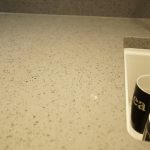 grigio medio stella quartz worktops installed in stevenage with gloss white wren kitchen