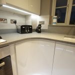 grigio medio stella quartz worktops installed in stevenage with gloss white wren kitchen