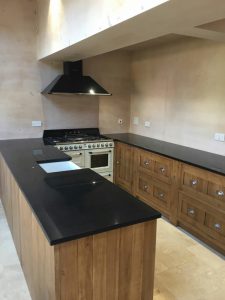 nero de lusso black quartz worktops