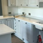 bianco carrina white quartz worktops with subtle marble veining