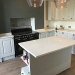 bianco carrina white quartz worktops with subtle marble veining