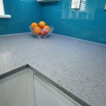 grigio medio stella quartz worktops in white kitchen