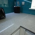 grigio medio stella quartz worktops in white kitchen