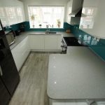 grigio medio stella quartz worktops in white kitchen