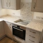 strapazzate urban quartz worktops in traditional cream kitchen