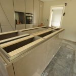 bianco marmo suprema quartz worktop installation before and after