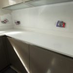 bianco marmo suprema quartz worktop installation before and after