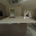 bianco marmo suprema quartz worktop installation before and after