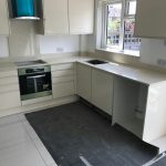 crema stella urban quartz kitchen worktops in high gloss kitchen