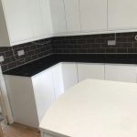 nero de lusso and bianco marmo suprema quartz worktops black and white combination