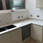 bianco foresta and rosso stella quartz worktops