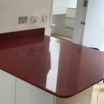 bianco foresta and rosso stella quartz worktops