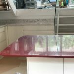 bianco foresta and rosso stella quartz worktops