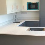 carrera white quartz worktops