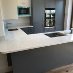 carrera white quartz worktops