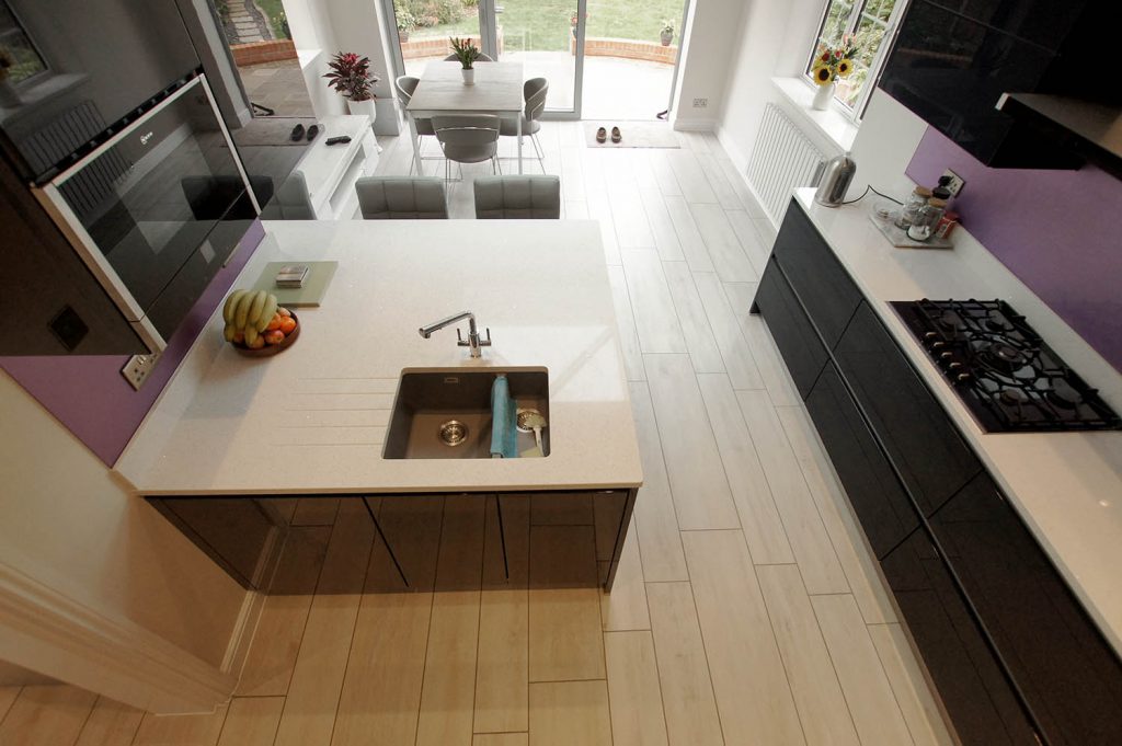 Bianco Stella open plan kitchen