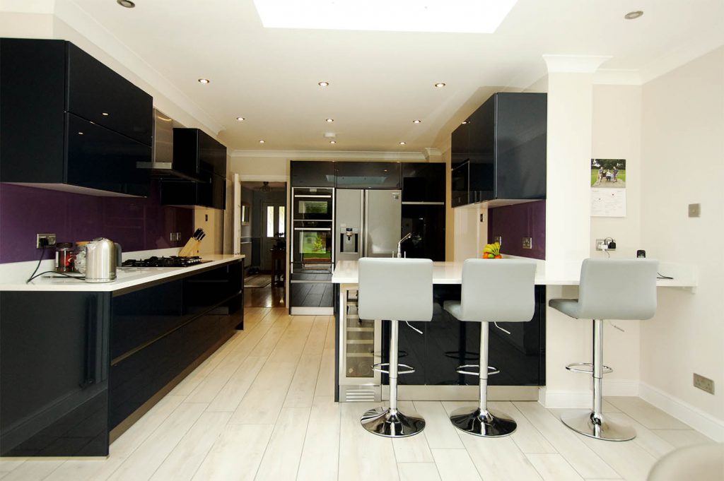 Bianco Stella open plan kitchen