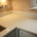 bianco stella white starlight quartz worktops installation rock and co