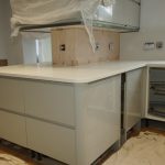 bianco stella white starlight quartz worktops installation rock and co