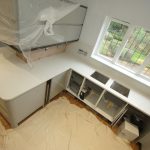 bianco stella white starlight quartz worktops installation rock and co