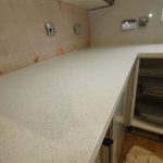 bianco stella white starlight quartz worktops installation rock and co