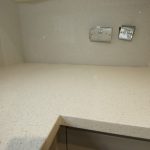 bianco stella white starlight quartz worktops installation rock and co