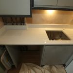 bianco stella white starlight quartz worktops installation rock and co